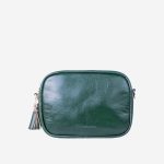 کیف دوشی زنانه سبز چرم طبیعی | چرم آرا