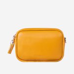 کیف دوشی زنانه زرد چرم طبیعی | چرم آرا