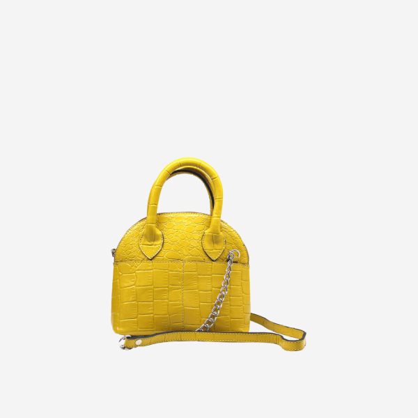 کیف دستی چرم زرد زنانه | چرم آرا