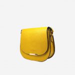 کیف دوشی چرم زرد زنانه | چرم آرا