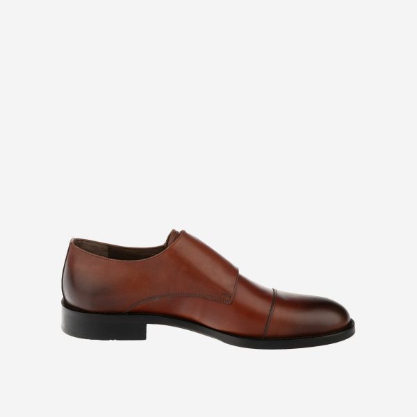 کفش رسمی چرم مردانه قهوه ای عسلی | چرم آرا