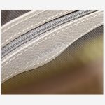 کیف دستی زنانه چرم طبیعی کرم | چرم آرا