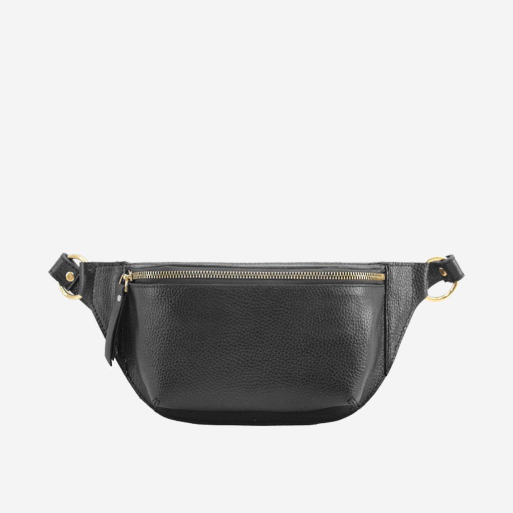 کیف دوشی چرم مشکی | چرم آرا