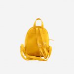 کیف کوله دوشی چرم زنانه زرد | چرم آرا