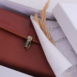 کیف دستی مدارک چرم مردانه عسلی | چرم آرا