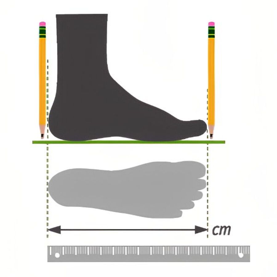 روش اندازه گیری سایز پا | چرم آرا