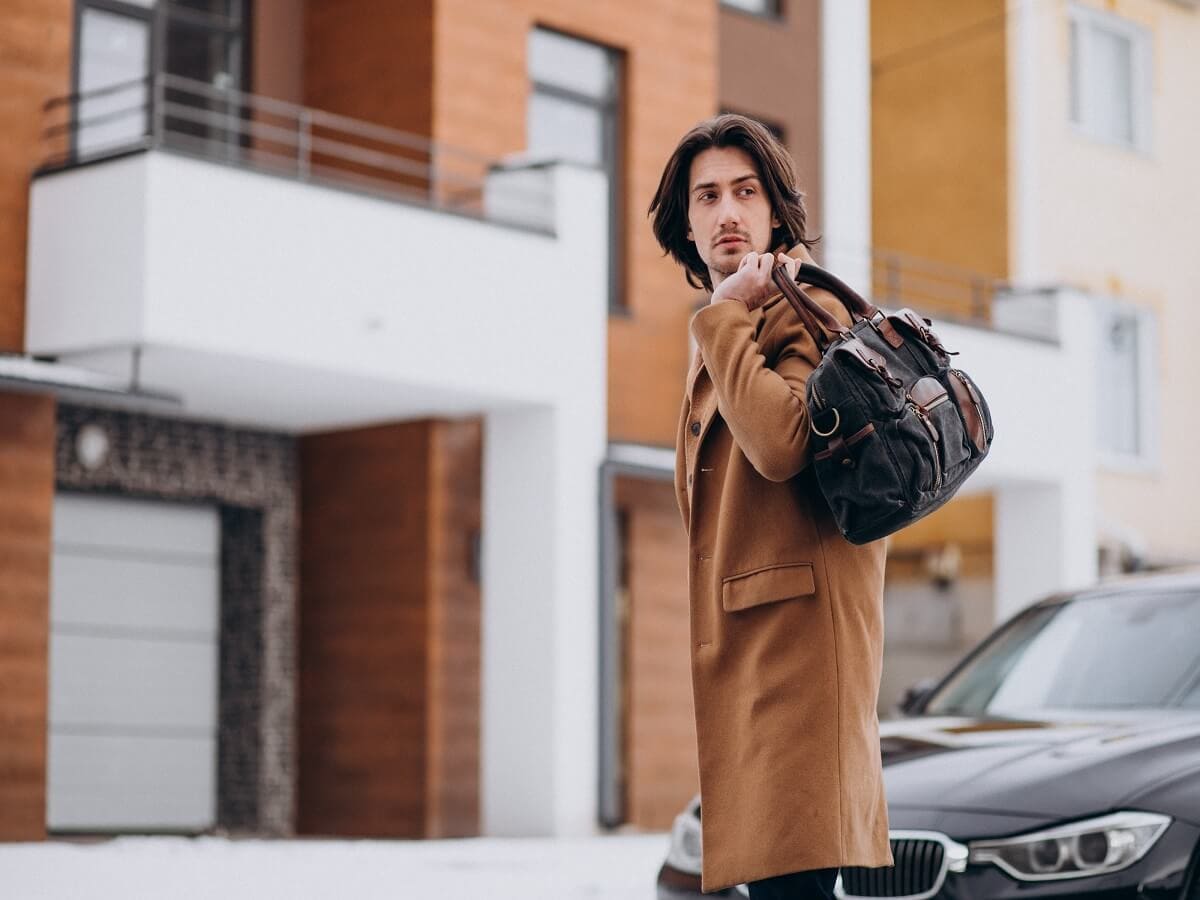 دافل بگ ، کیف بزرگ مشکی | چرم آرا