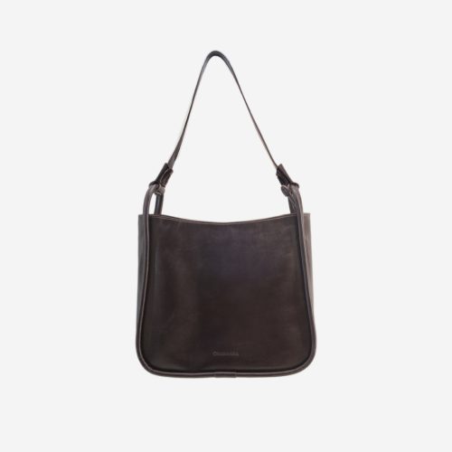 کیف دستی جادار قهوه ای زنانه چرم طبیعی | چرم آرا