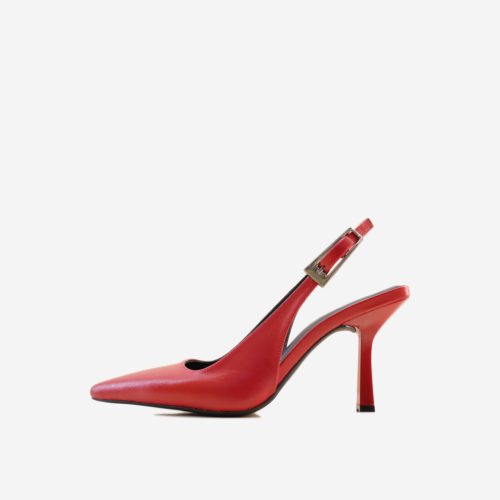 کفش مجلسی پاشنه 10 سانتی زنانه چرم طبیعی | چرم آرا